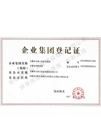 企業(yè)集團(tuán)登記證