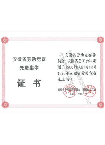 安徽省勞動競賽先進集體